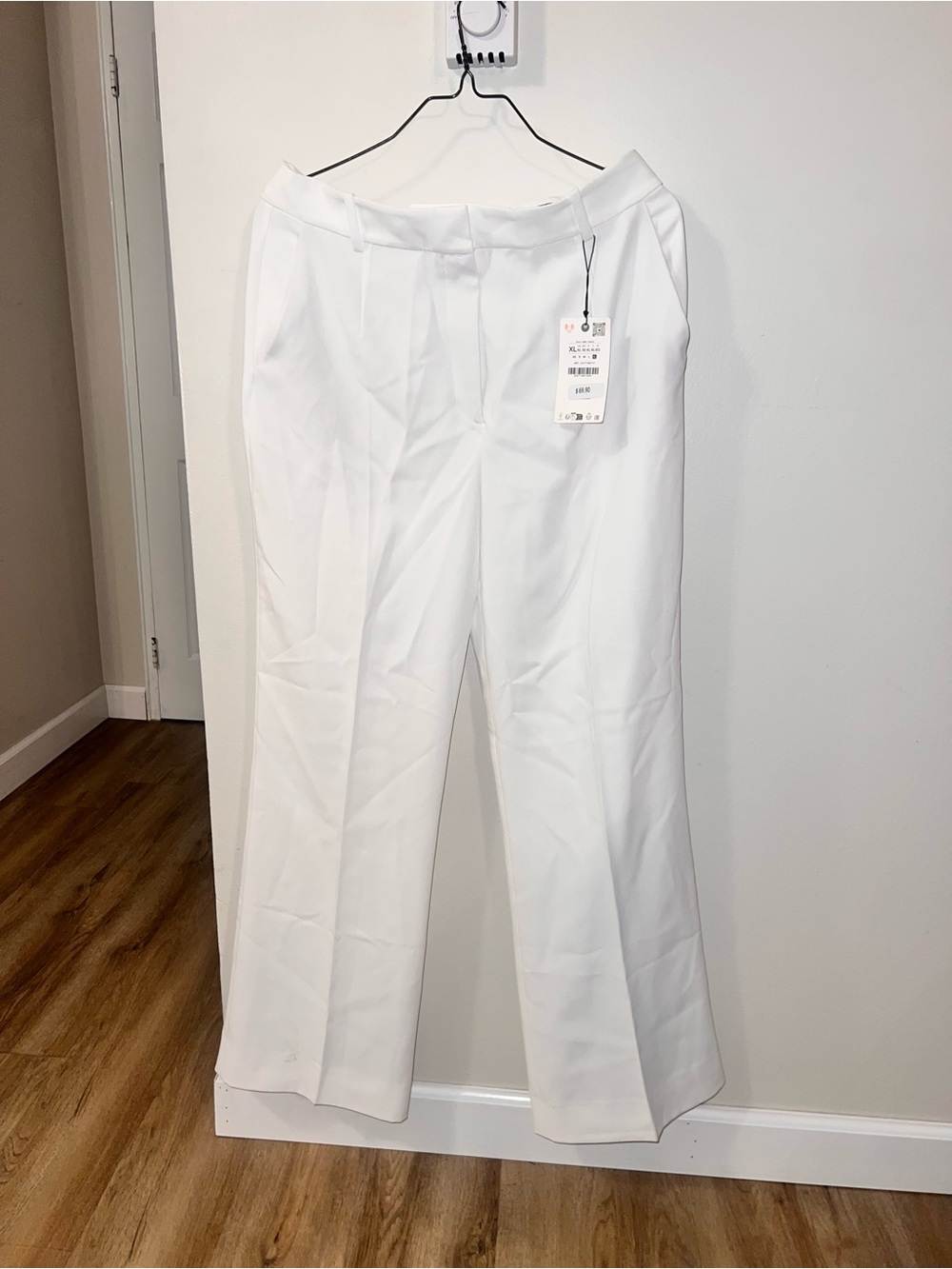 Zara White Wide-Leg Pants